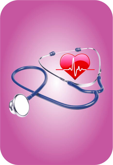 Stethoskop und Herz – Symbol für professionelle tierärztliche Behandlung.